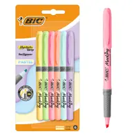 Evidentiator Brite Liner Grip Pastel Bl/6 - bleu, galben pal, roz pal, lime, violet, corai