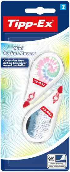 Banda corectoare Tipp-Ex Mini Pocket Mouse Decors  Bl/2  