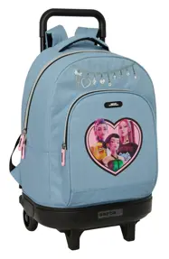 Rucsac troler detasabil fete K-Pop Demon Hunters HuntriX cu 2 roti 33x45x22 cm