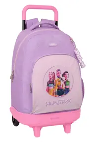 Rucsac troler detasabil fete K-Pop Demon Hunters Iconic cu 2 roti 33x45x22 cm