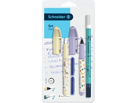 Set stilou + roller Schneider Zippi + pic Corry + 2 rezerve/blister 26-Vanilie