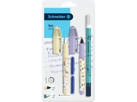 Set stilou + roller Schneider Zippi + pic Corry + 2 rezerve/blister 26-Vanilie