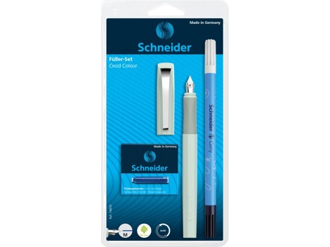 Stilou Schneider Ceod Colour set +6 patroane + Corry/ blister Vernil