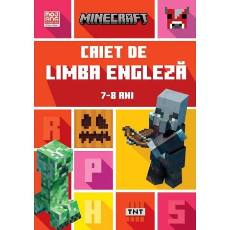Minecraft. Caiet de limba engleza 7-8 ani