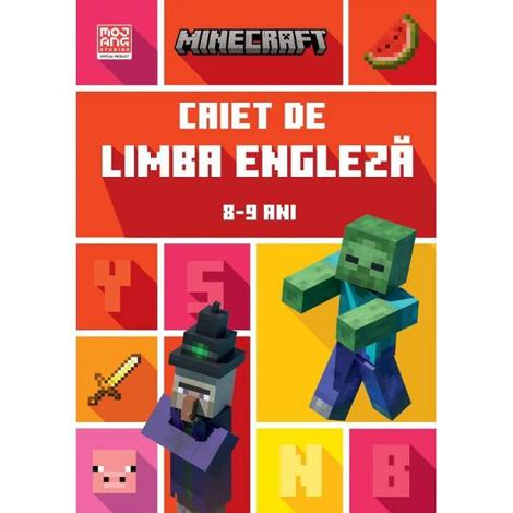 Minecraft. Caiet de limba engleza 8-9 ani