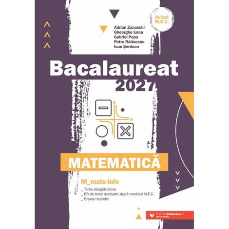 Bacalaureat 2027. Matematica M: Mate-info