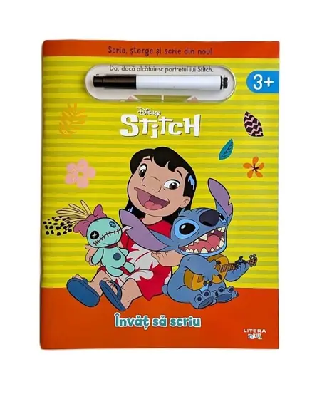 Disney Stitch. Invat sa scriu. Scrie, sterge si scrie din nou!