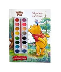Disney Winnie de Plus. Sa pictam cu Winnie. Carte de colorat cu pensula si acuarele