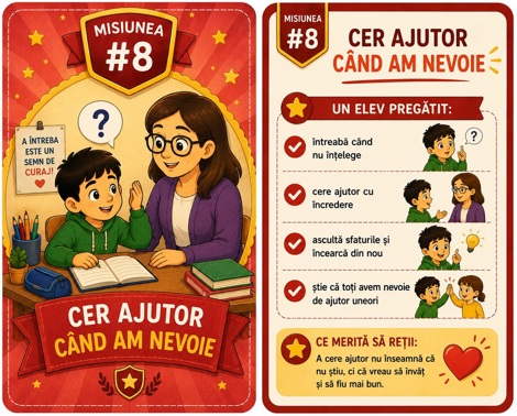 Joc educativ: Dosarele unui elev
