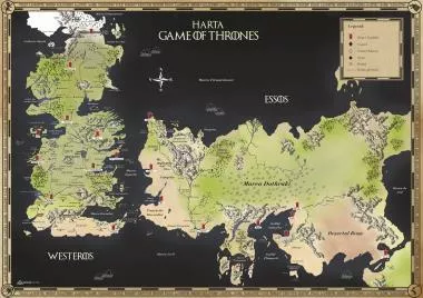 Harta Game of Thrones