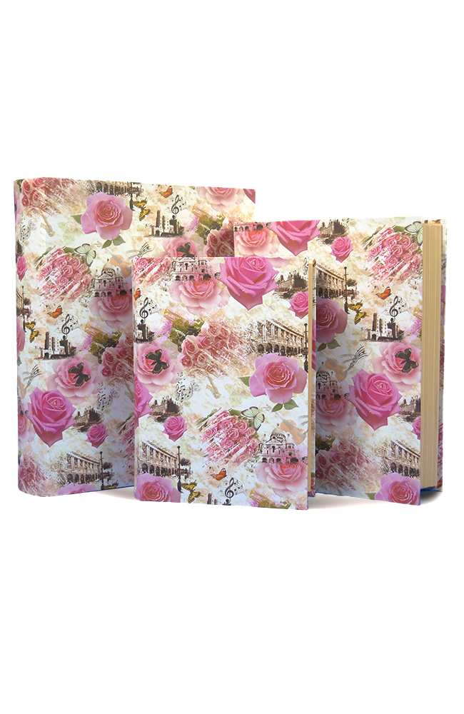 Set 3 cutii decor Flori