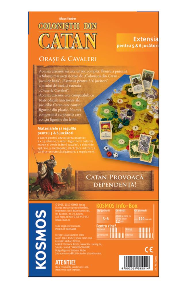 Catan - Orase&Cavaleri extensie 5/6 jucatori