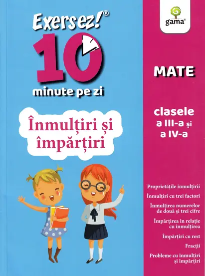 Inmultiri si impartiri - clasele III-IV