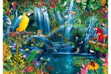 Puzzle Bluebird - Parrot Tropics, 1.000 piese