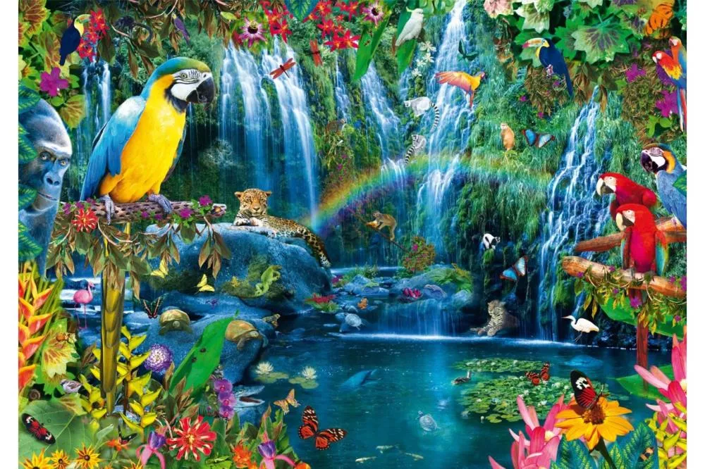 Puzzle Bluebird - Parrot Tropics, 1.000 piese