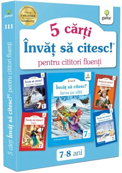 Pachet "Invat sa citesc pentru cititori fluenti 3" - 7-8 ani