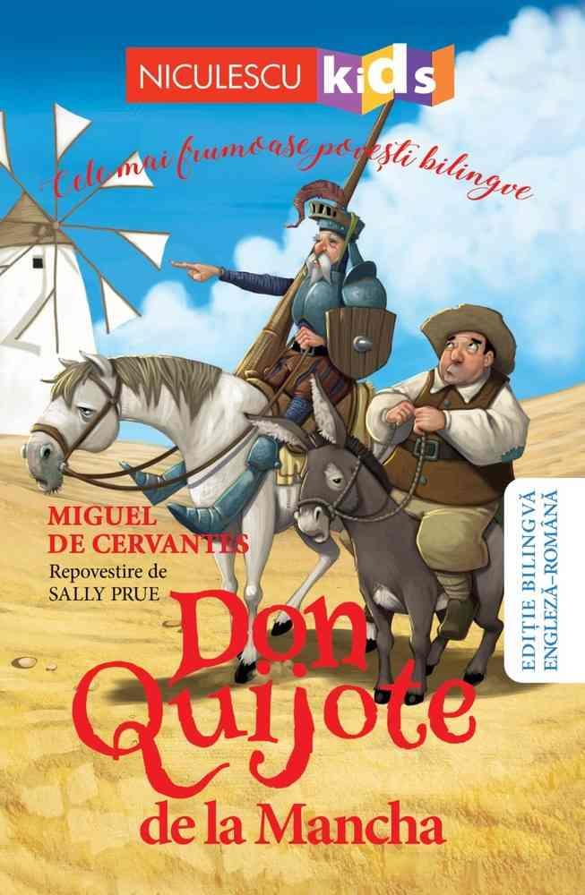 Don Quijote de la Mancha (Editie bilingva engleza-romana)