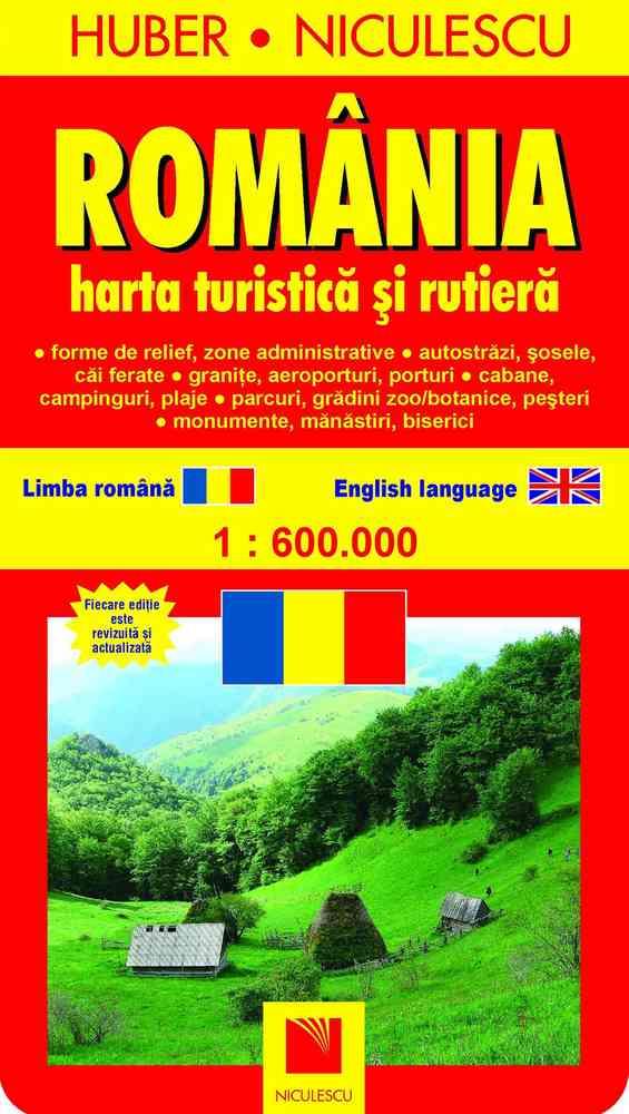 Romania. Harta turistica si rutiera