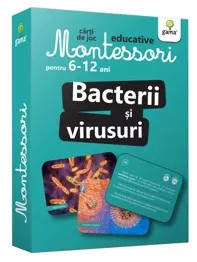 Bacterii și virusuri - Carti de joc Montessori pentru 6-12 ani