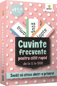 Cuvinte frecvente pentru citit rapid de la 1 la 200