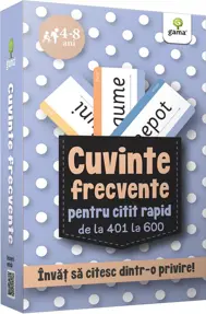 Cuvinte frecvente pentru citit rapid de la 401 la 600