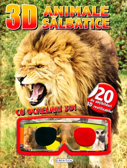 3D Animale salbatice. Cu ochelari 3D