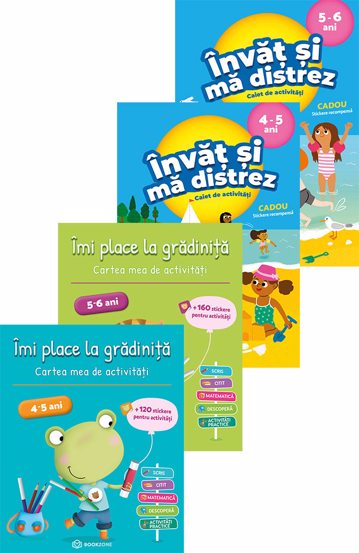 Imi place la gradinita + Invat si ma distrez (4-5 ani, 5-6 ani)