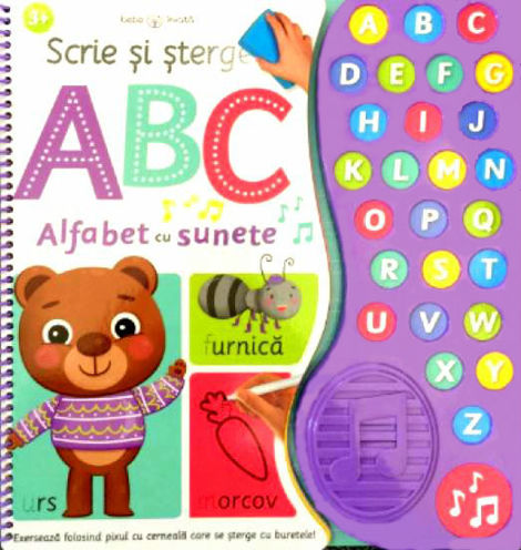 Scrie si sterge. ABC. Alfabet cu sunete