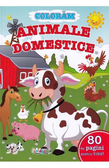 80 de pagini pentru tine! Coloram animale domestice