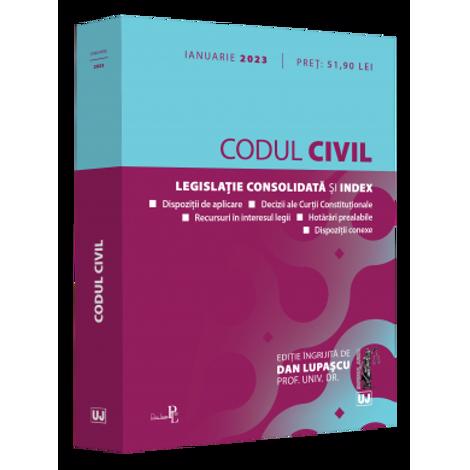 Codul civil: ianuarie 2023. Editie tiparita pe hartie alba