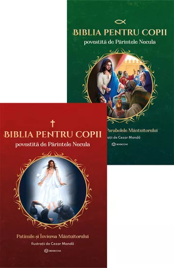 Pachet Biblia pentru copii povestita de Parintele Necula Vol II + Vol III