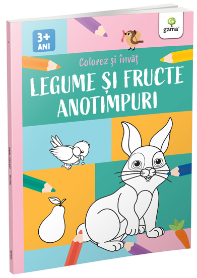 Legume, fructe si anotimpuri/ Colorez si invat