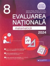 Evaluarea Nationala 2024. Matematica - Clasa 8