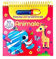 Animale - prima carte de colorat cu apa