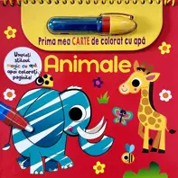 Animale - prima carte de colorat cu apa