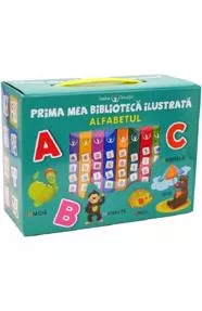 Bebe invata. Prima mea biblioteca ilustrata: Alfaabetul. Cutie 8 carticele (resigilat)