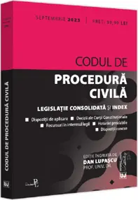 Codul de procedura civila Septembrie 2023