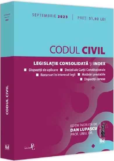 Codul civil Septembrie 2023