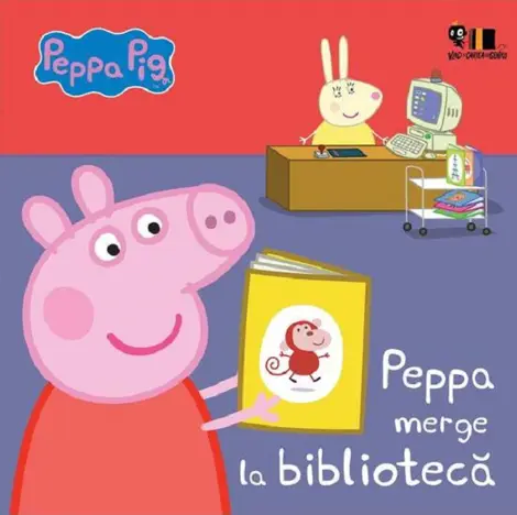 Peppa Pig:  peppa merge la biblioteca   