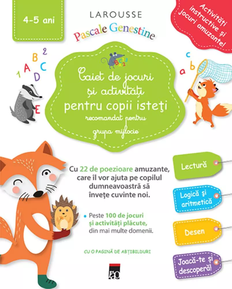 Caiet de jocuri si activitati pentru copii isteti (grupa mijlocie) (resigilat)
