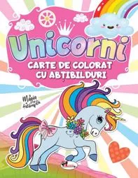 Unicorni carte de colorat cu abtibilduri (resigilat)