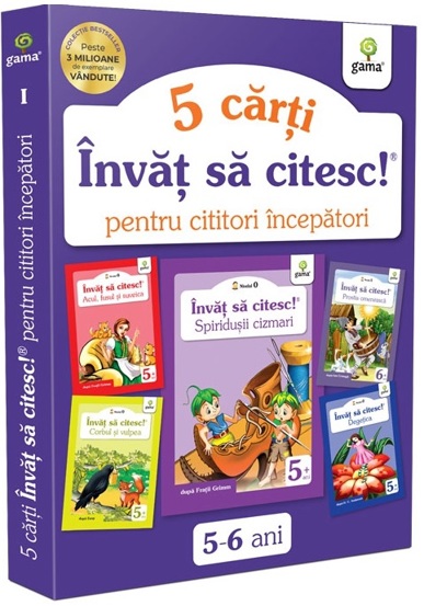 Pachet "Invat sa citesc pentru cititori incepatori 1" - 5-6 ani (resigilat)