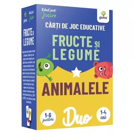 DuoCard - Fructe si legume, Animalele (resigilat)