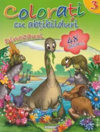 Colorati cu abtibilduri 3 - Dinozauri