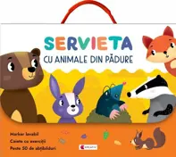 Servieta cu animale din pădure 