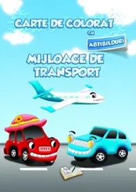 Carte de colorat cu abtibilduri - Mijloace de transport (resigilat)
