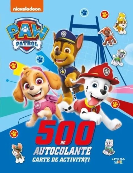 Patrula Catelusilor. 500 de autocolante. Carte de activitati