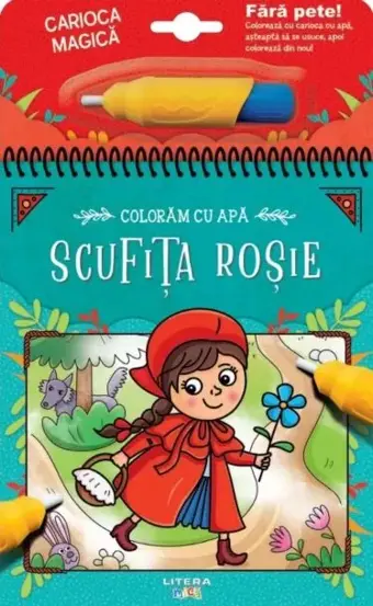 Coloram cu apa. Scufita rosie