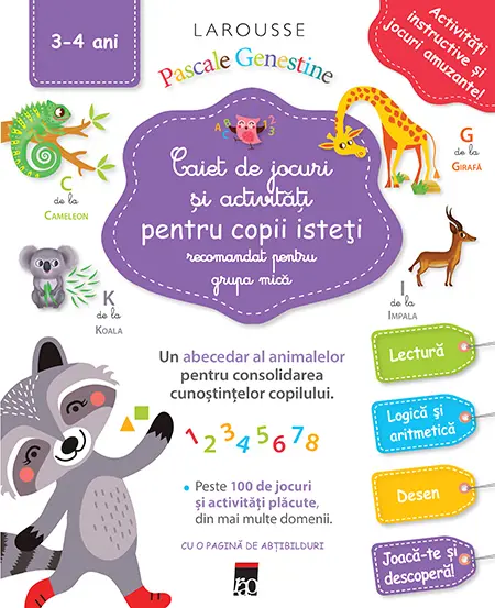 Caiet de jocuri si activitati pentru copii isteti (grupa mica)