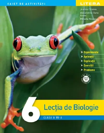 Lectia de biologie - Clasa 6 - Caiet de activitati